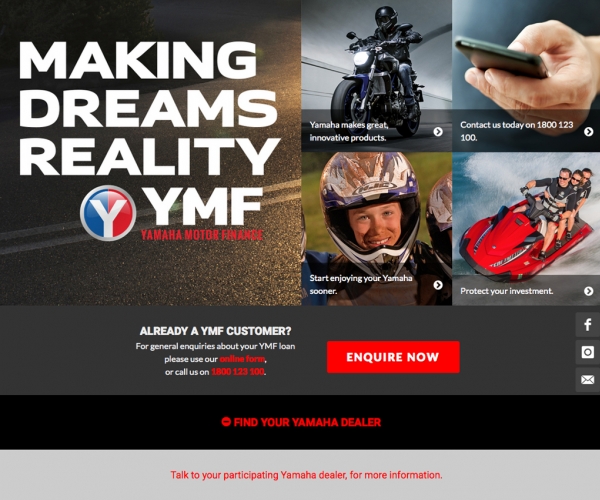 <i class='i fa fa-user'></i> Yamaha Motor Finance<span><i class='i fa fa-folder-open'></i> Yamaha Motor Finance Website</span>